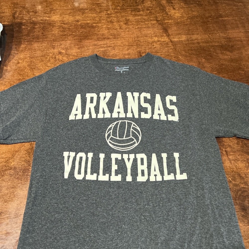 Champion Kids Gray Arkansas Volleyball Tee